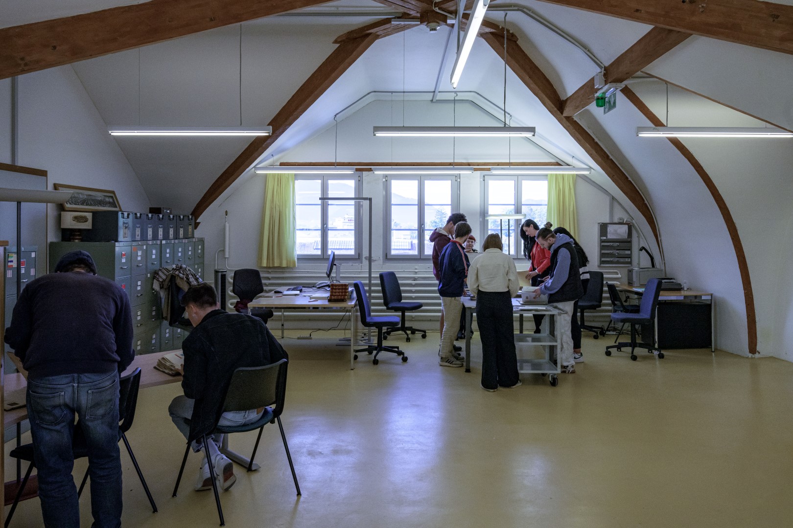 Etudiants en visite
